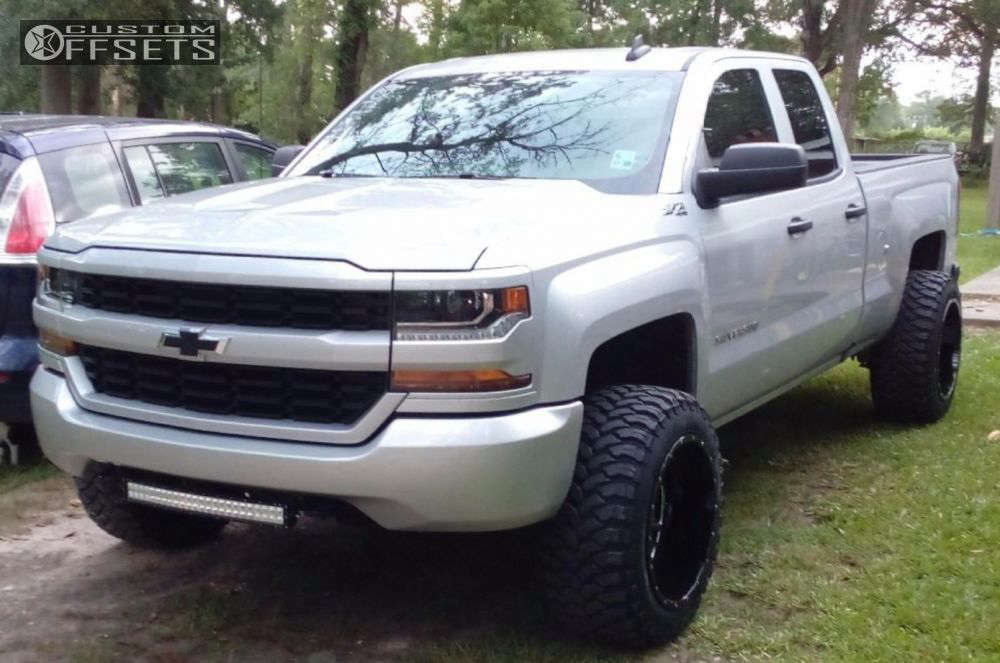 2016 Chevrolet Silverado 1500 with 20x12 -51 Vision Rage and 33/12.5R20 ...