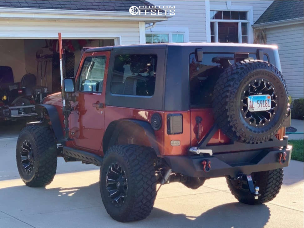 2009 Jeep Wrangler JK with 17x9 12 Fuel Assault and 33/12.5R17
