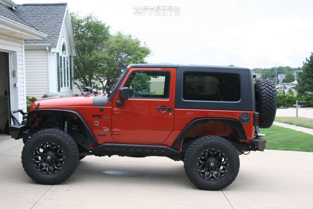 2009 Jeep Wrangler JK with 17x9 12 Fuel Assault and 33/12.5R17