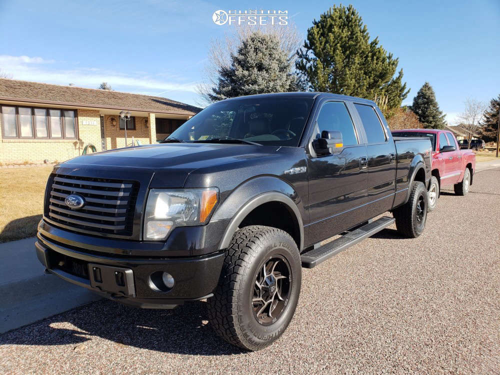 2011 Ford F150 with 18x9 12 Vision Prowler and 295/70R18 Pathfinder