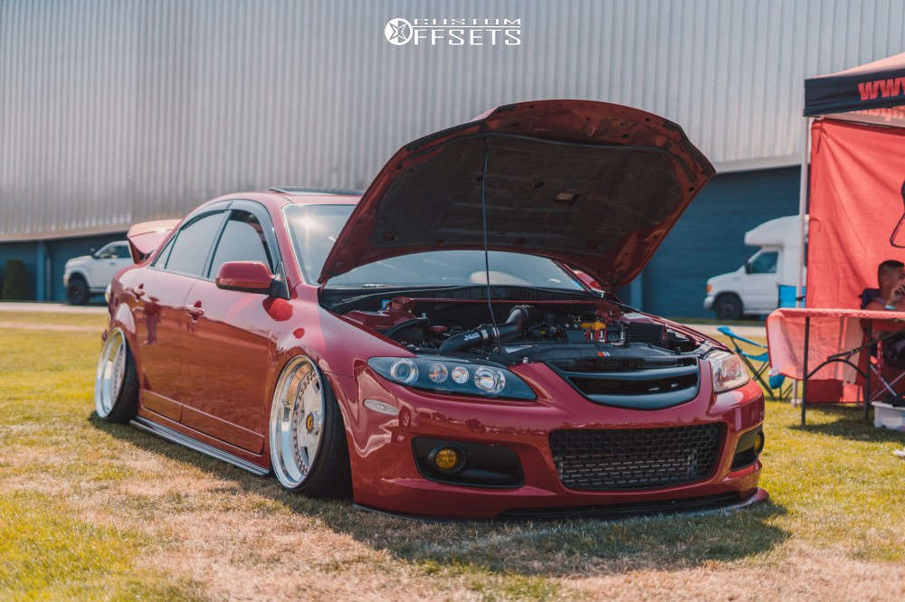 2006 Mazda MazdaSpeed6 with 18x9.5 12 Autostrada Modena and 215