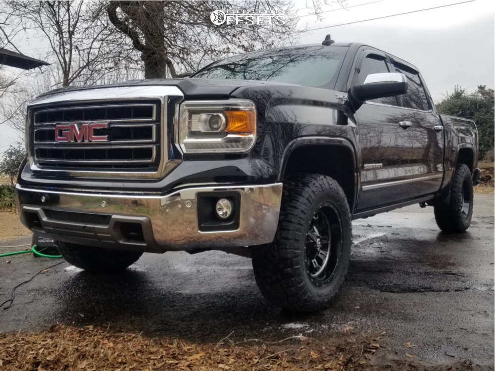 2015 GMC Sierra 1500 with 18x9 1 Fuel Crush and 285/65R18 Nitto Ridge ...
