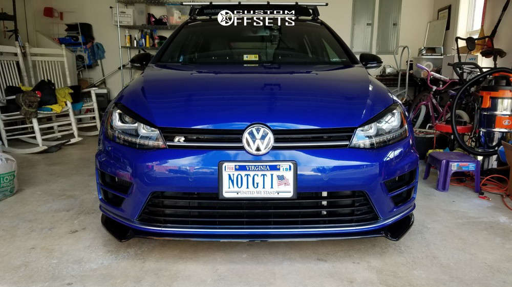 2015 Volkswagen Golf R with 19x8.5 48 BBS Lm and 235/35R19 Continental ...