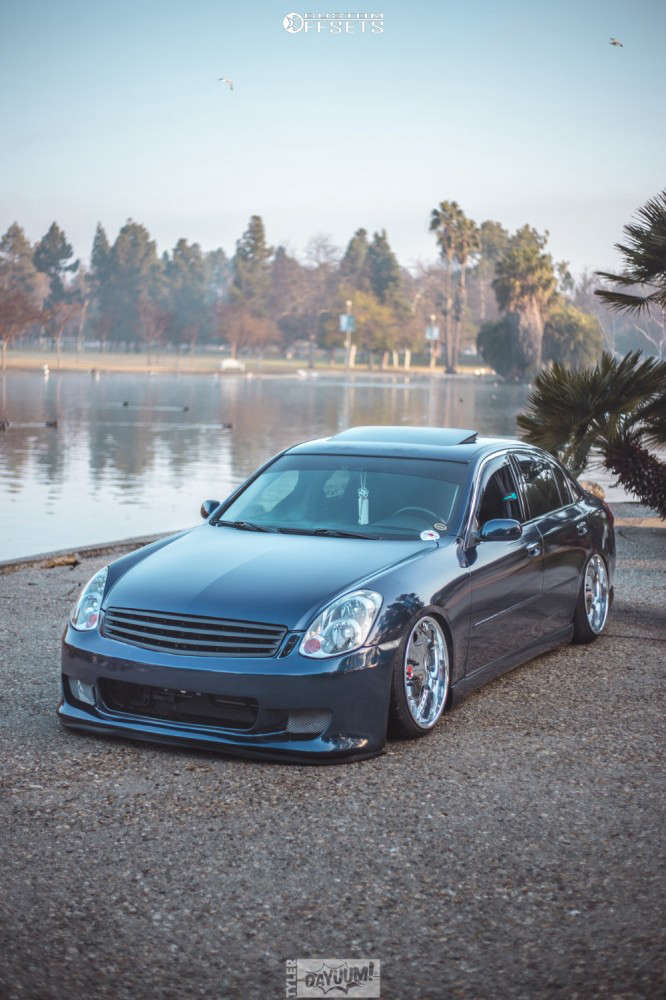 2006 Infiniti G35 Wheel Offset Tucked Air Suspension 607047 Custom