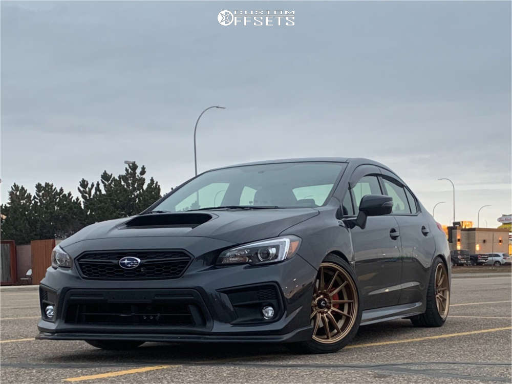 2018 Subaru WRX with 18x9.5 35 Cosmis Racing R1 and 245/40R18