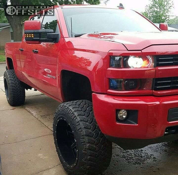 2015 Chevrolet Silverado 2500 HD with 20x14 -76 Fuel Maverick and ...