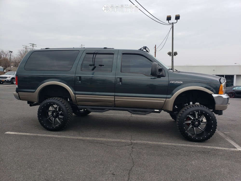 2001 Ford Excursion with 24x14 -76 American Truxx At162 and 35/12.5R24 ...