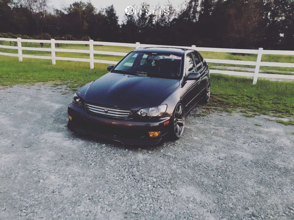2003 Lexus IS300 with 19x10 30 Rays Engineering 370z and 225/35R19