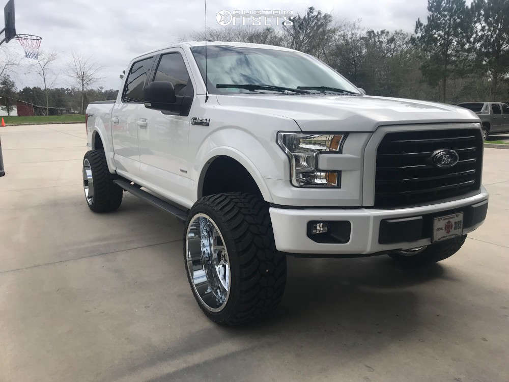 2016 Ford F-150 with 24x14 -76 Xtreme Force XF-8 and 35/13.5R24