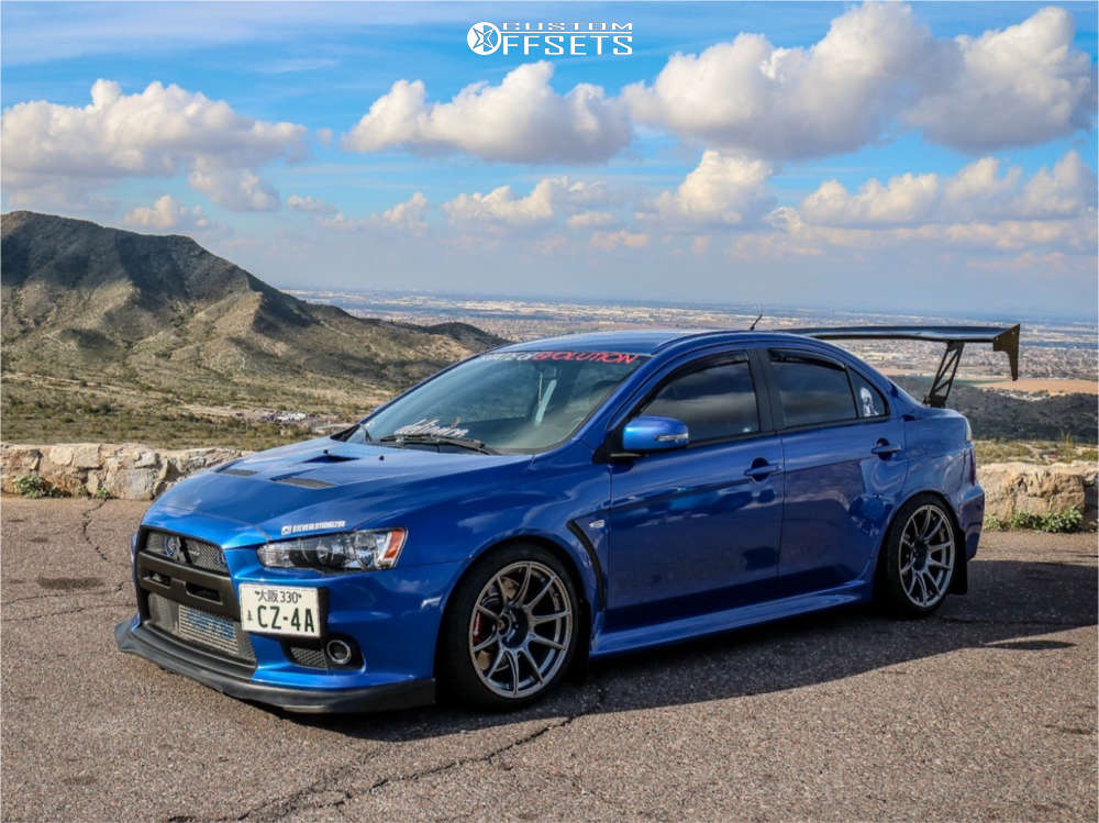 2015 Mitsubishi Lancer with 18x10.5 15 SSR Gtx01 and 265