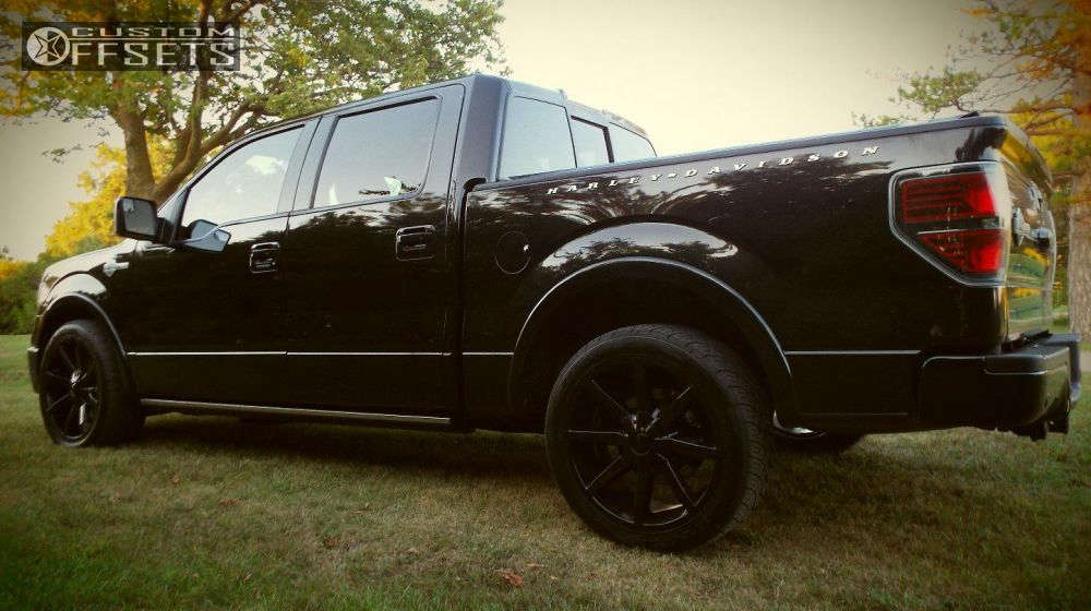 2011 Ford F-150 with 22x9.5 38 KMC Slide and 275/45R22 Nitto NT420V and ...