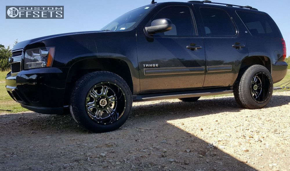 2011 Chevrolet Tahoe with 20x12 -51 Vision Rage and 275/55R20 Nexen ...