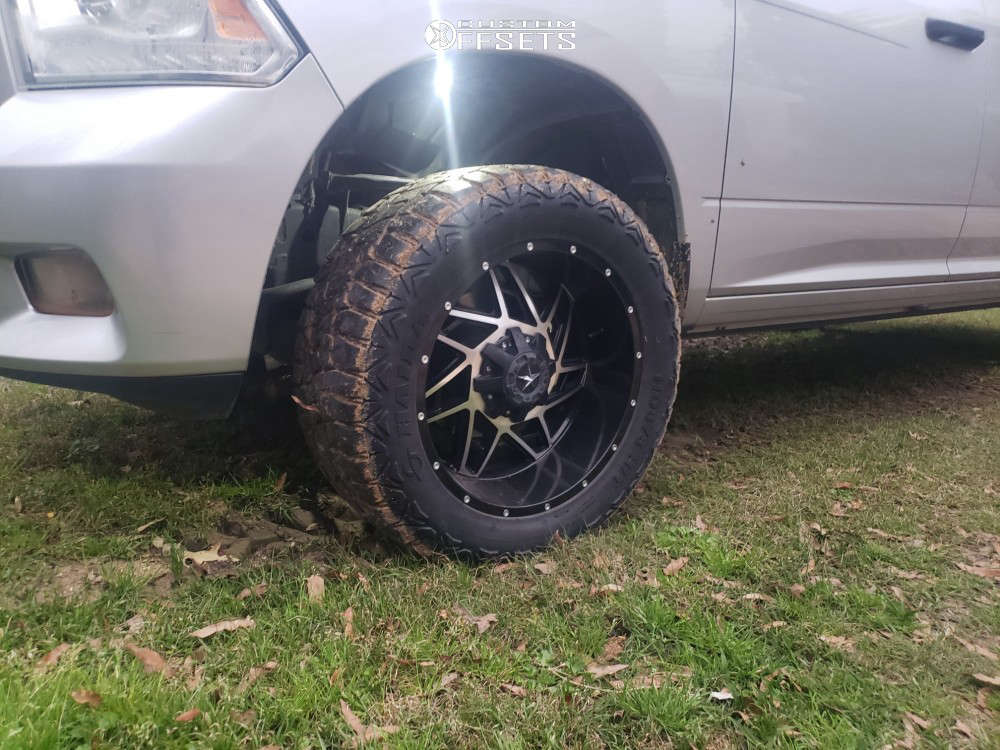 2011 Ram 1500 with 20x10 -24 Dropstars 652bm and 33/12.5R20 Haida Hd878 ...