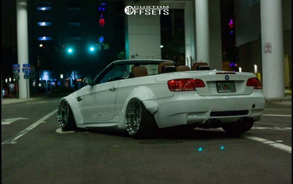 2007 BMW 335is Wheel Offset Tucked Air Suspension 624536 Custom Offsets
