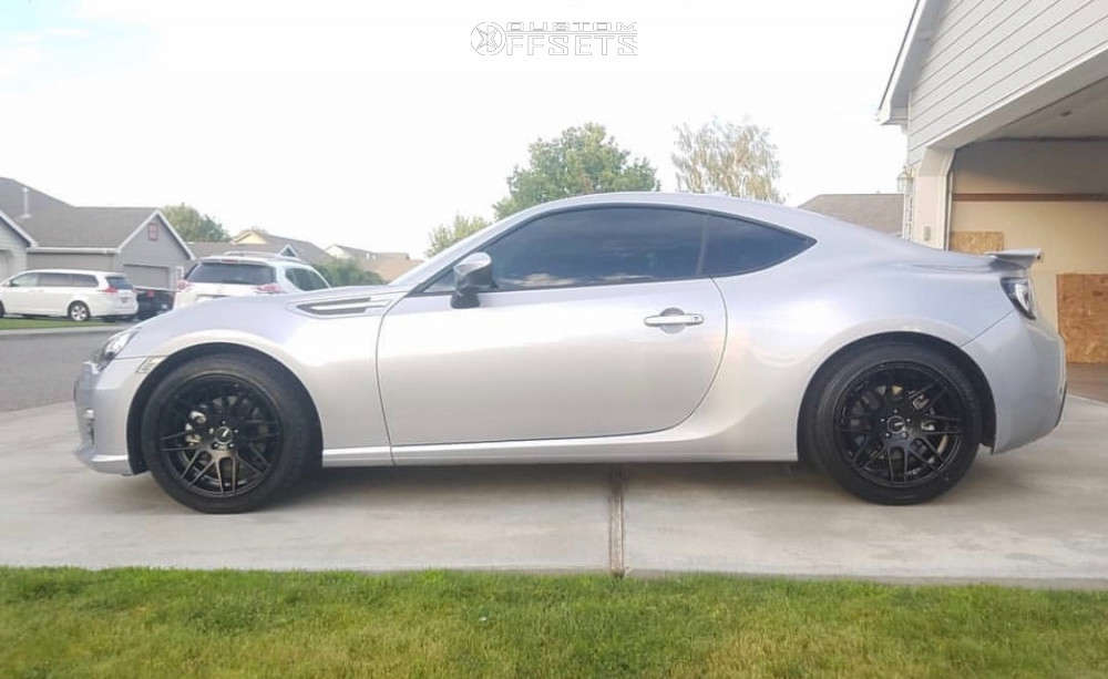 2016 Subaru BRZ with 17x8 45 Konig Integram and 225/45R17
