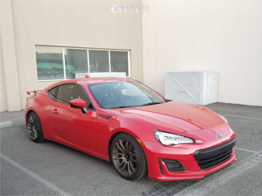2017 Subaru BRZ with 17x8 35 AVID1 AV20 and 215/45R17 Michelin