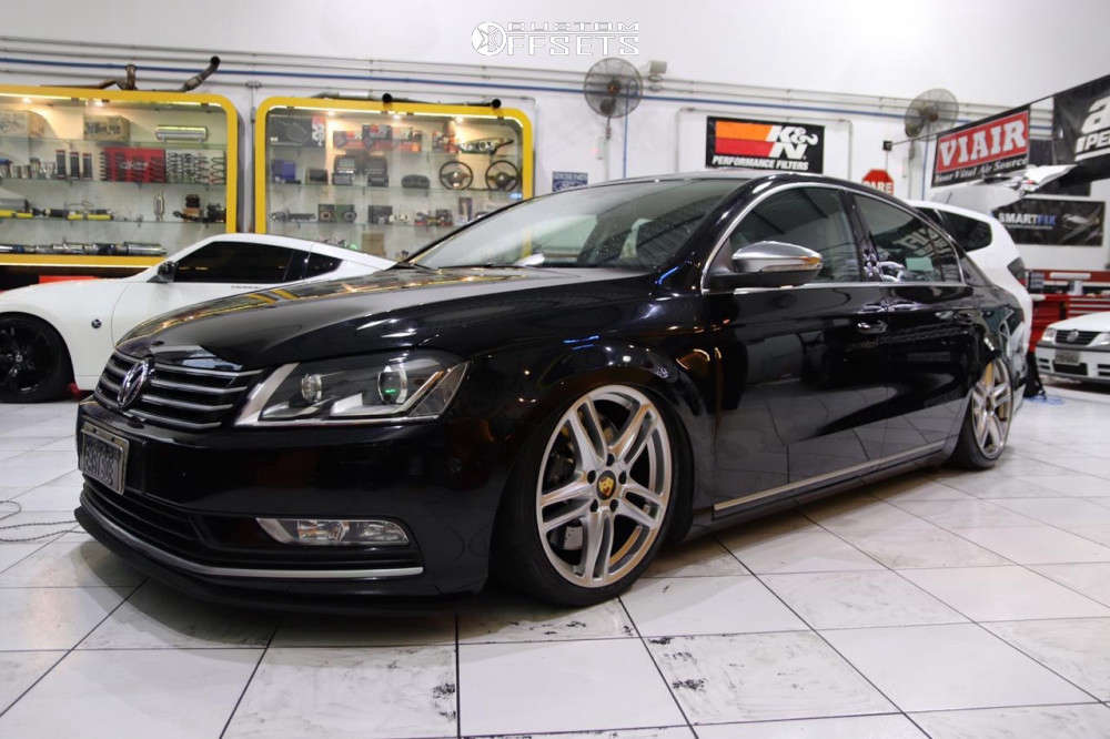 2013 Volkswagen Passat with 19x9 60 OEM Wheels Panamera Turbo S and 235 ...