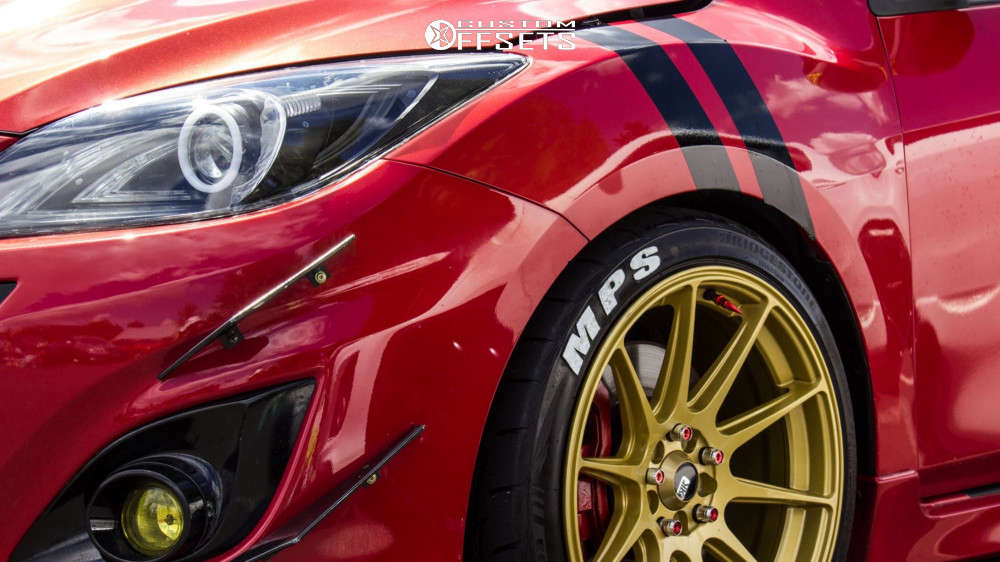 2009 Mazda MazdaSpeed3 with 18x8.75 28 Kudo Tokyo and 225/45R18 ...