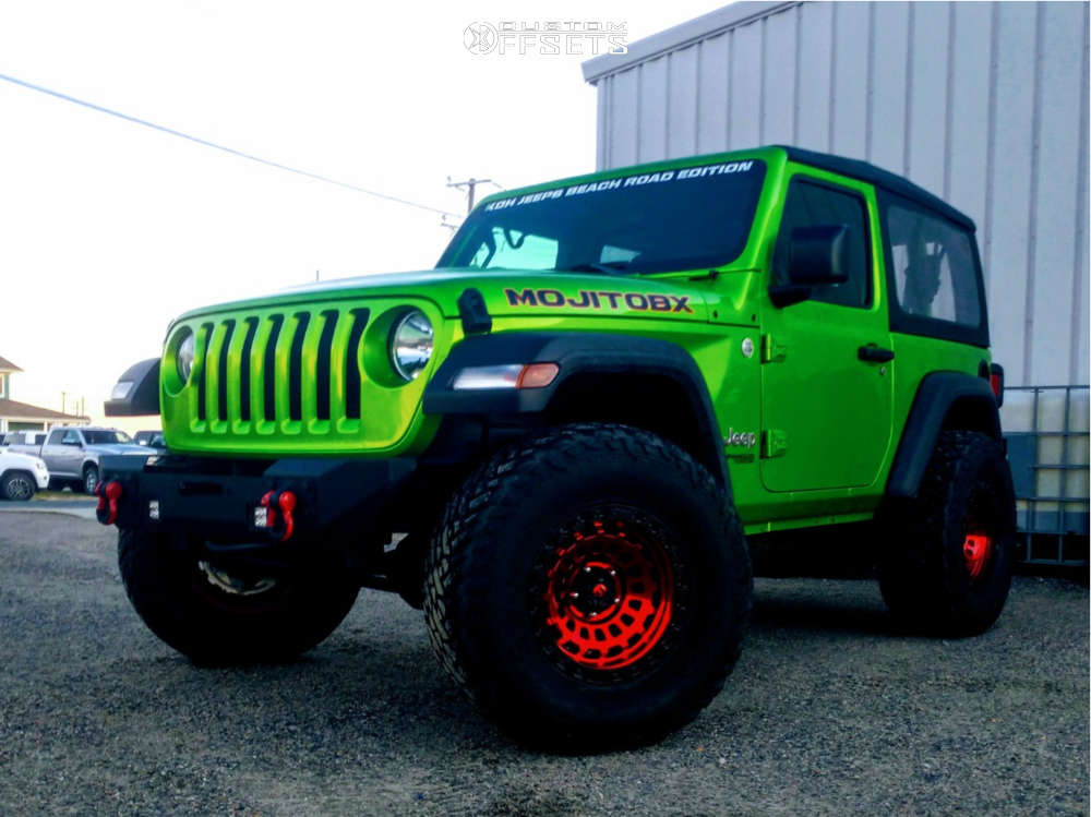 2018 Jeep Wrangler with 17x9 -12 Fuel Zephyr and 35/12.5R17