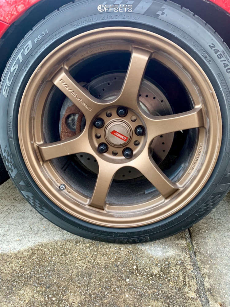 2013 Honda Civic with 17x9 38 Gram Lights 57DR and 245/40R17 Kumho