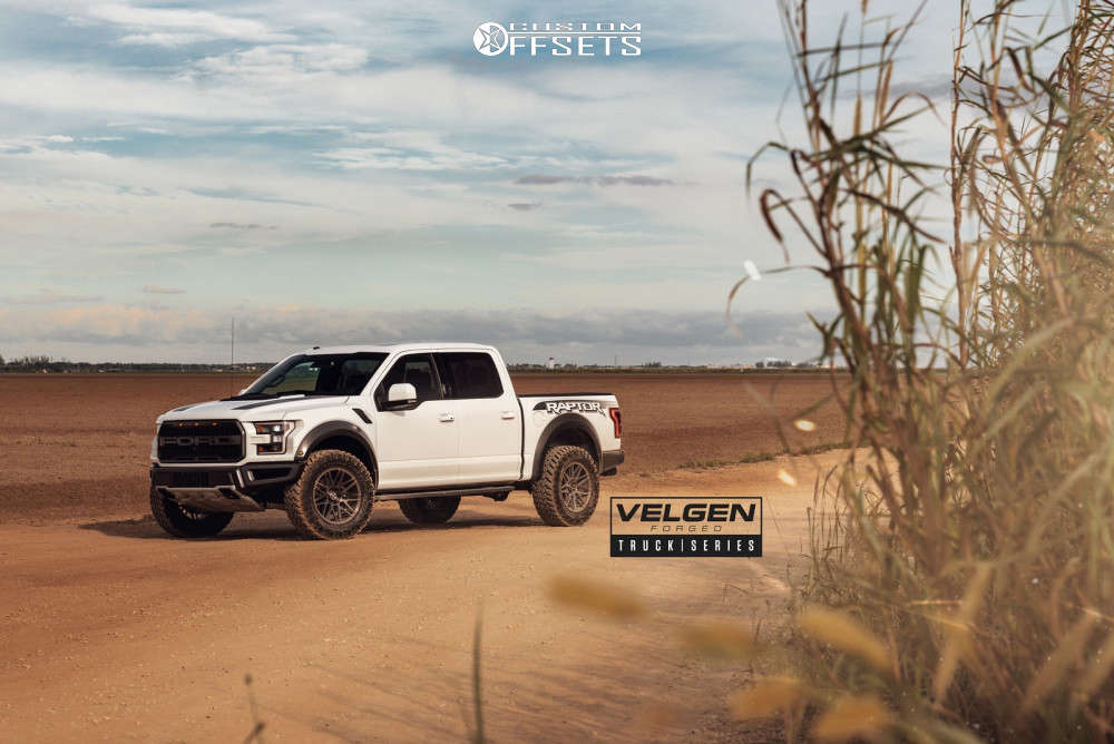 2018 Ford Raptor with 20x10 -5 Velgen Vft9 and 35/12.5R20 Nitto Terra ...
