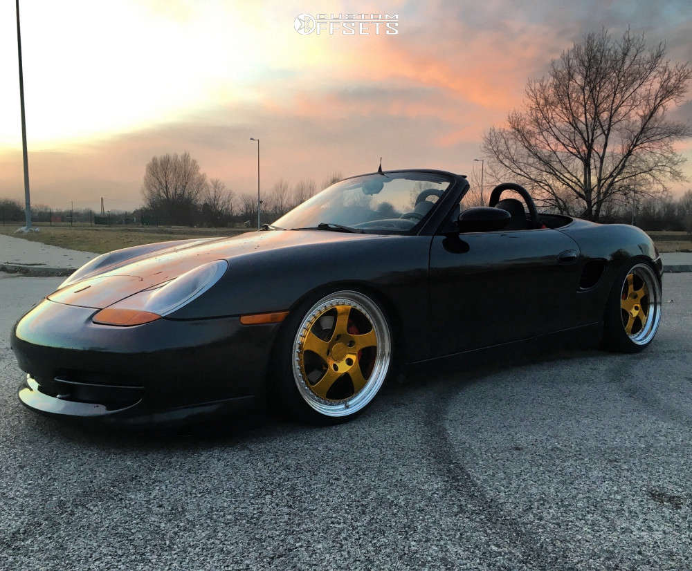 1998 Porsche Boxster with 19x8.5 25 Rotiform Tmb and 215/35R19 Hankook ...
