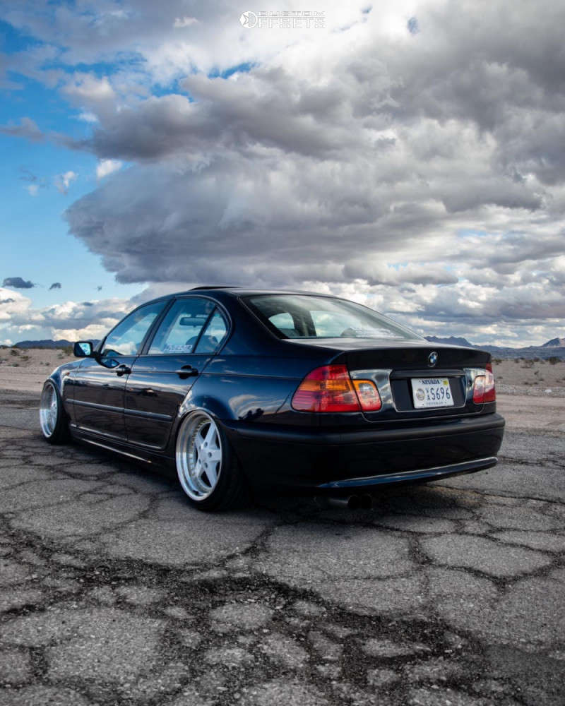 2002 BMW 325i with 18x9.5 22 ESR SR04 and 225/40R18 Kumho Ecsta and Air ...