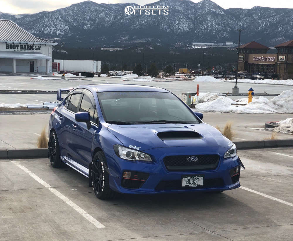 2016 Subaru WRX with 18x9.5 35 Option Lab R716 and 265/35R18