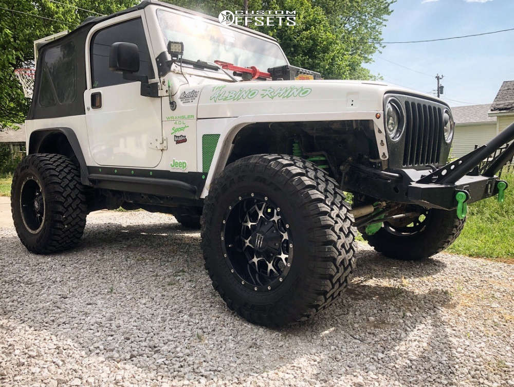 2004 Jeep TJ with 17x9 -12 Dropstars 645mb and 33/12.5R17 Falken