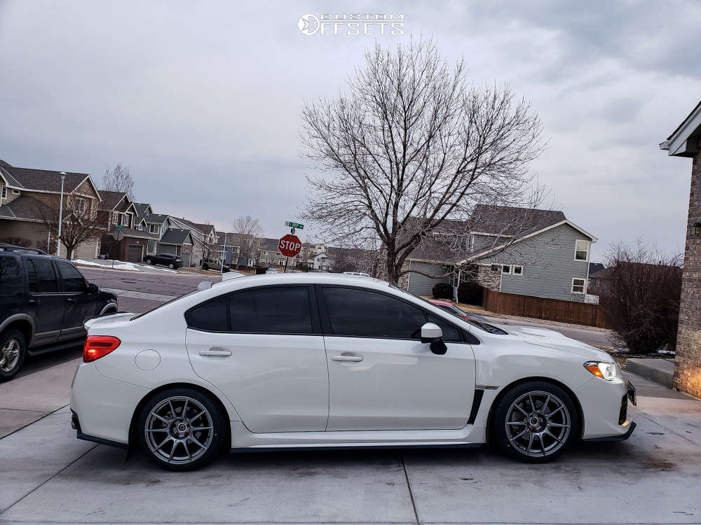 2017 Subaru WRX with 18x9.5 40 SSR Gtx01 and 255/35R18 Falken Azenis