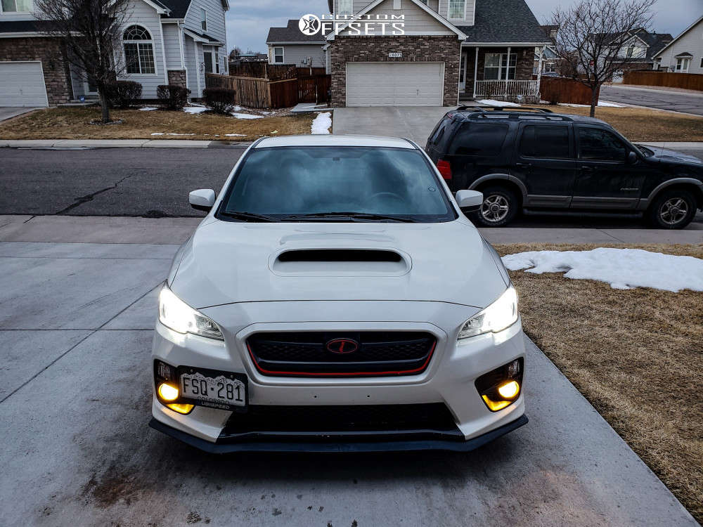 2017 Subaru WRX with 18x9.5 40 SSR Gtx01 and 255/35R18 Falken Azenis