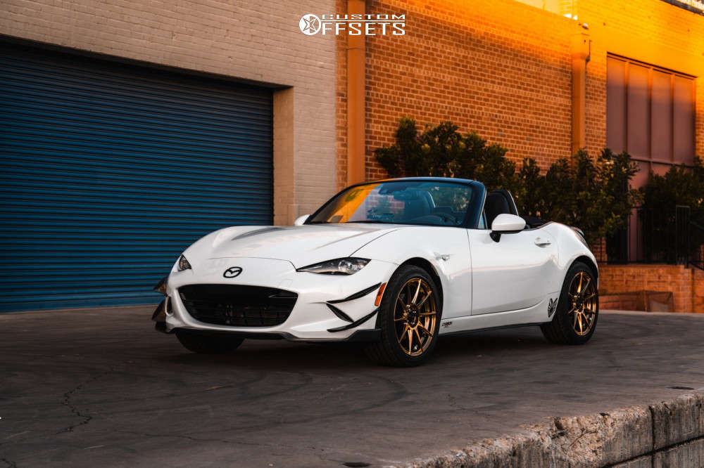 2016 Mazda MX-5 Miata with 17x8 45 Advanti Racing Storm S1 and 225