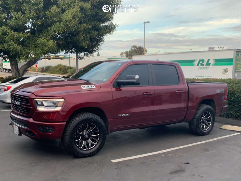 2019 Ram 1500 with 20x9 1 Fuel Warrior and 295/60R20 Falken Wildpeak ...
