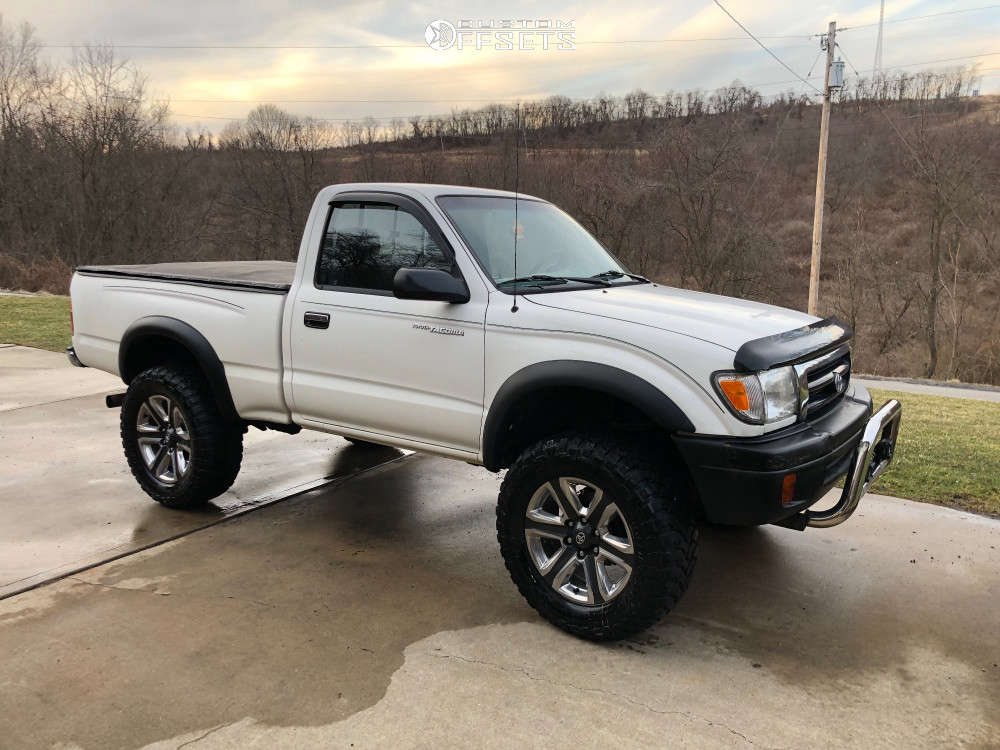 2000 Toyota Tacoma with 18x7.5 30 OEM Wheels Spaced Out