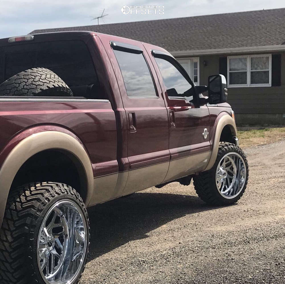 2012 Ford F250 Super Duty with 22x12 43 Fuel Triton and 33/12.5R22
