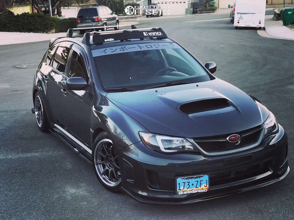 【tttkkkk】wrx mk-w 150 2014 Subaru WRX with 17x9 45 Enkei Tenjin and 235/45R17