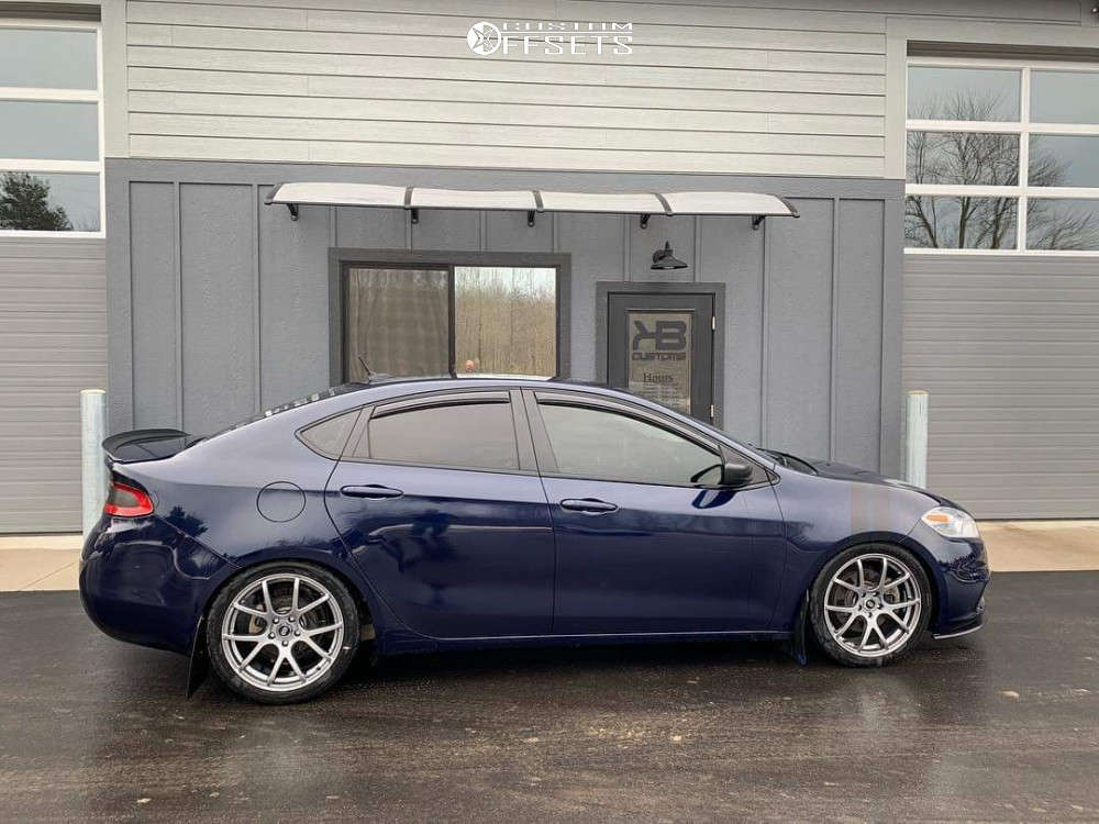2013 Dodge Dart with 18x8 40 Enkei M52 and 235/40R18 General Gmax As
