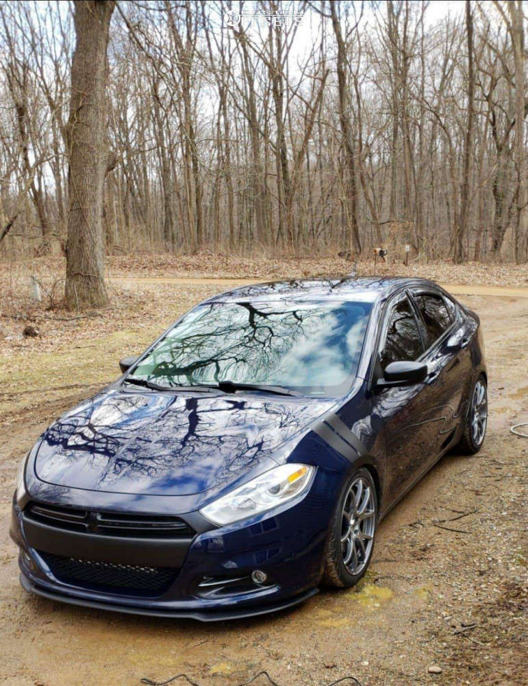 2013 Dodge Dart with 18x8 40 Enkei M52 and 235/40R18 General Gmax As