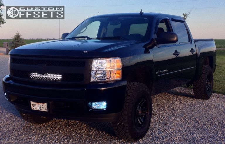 2008 Chevrolet Silverado 1500 with 17x9 -6 MB Wheels TKO and 285/70R17 ...
