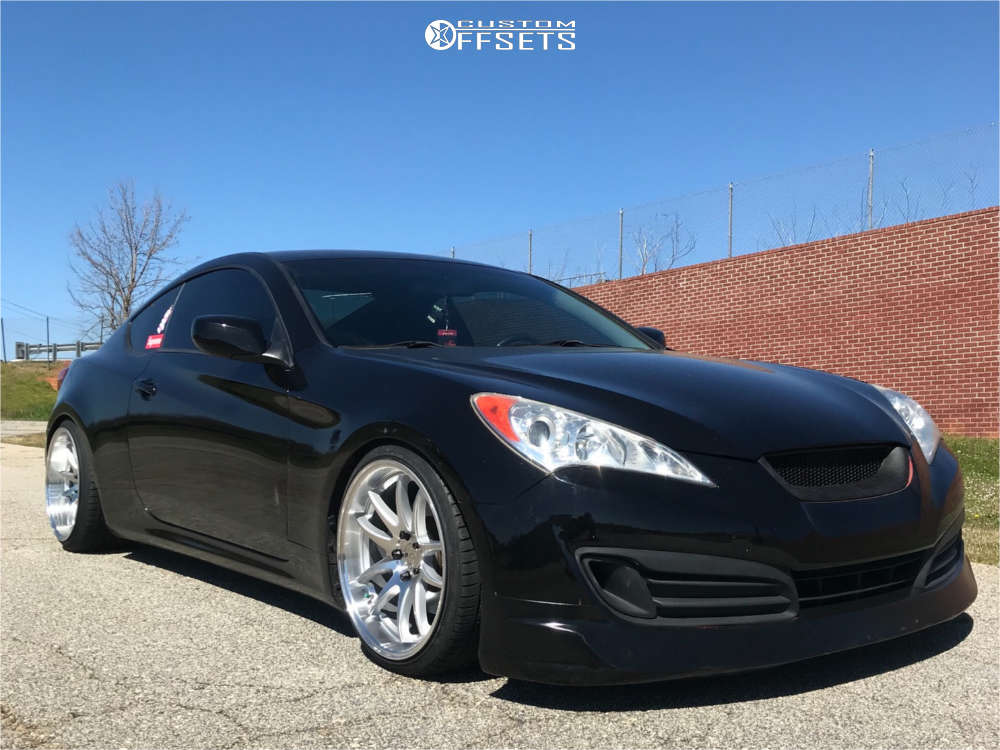 2010 Hyundai Genesis Coupe with 19x9.5 22 Aodhan DS02 and 225