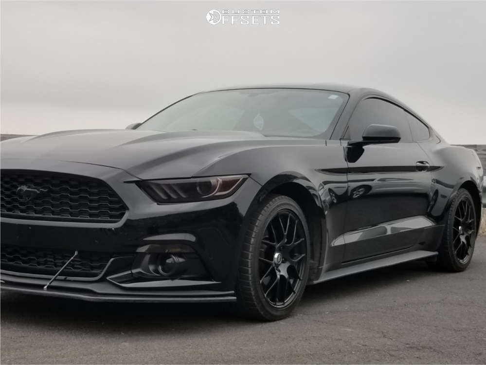 2016 Ford Mustang with 18x10.5 25 Enkei Raijin and 245/45R18