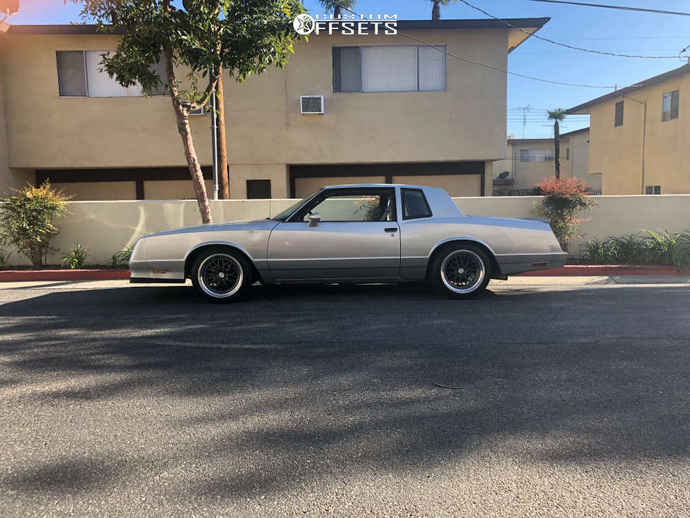 1985 Chevrolet Monte Carlo with 18x9.5 35 ESR Sr01 and 245/45R18 Toyo Tires Extensa Hp and