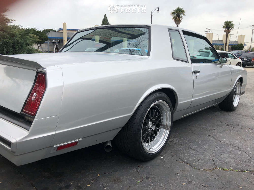 1985 Chevrolet Monte Carlo with 18x9.5 35 ESR Sr01 and 245/45R18 Toyo Tires Extensa Hp and