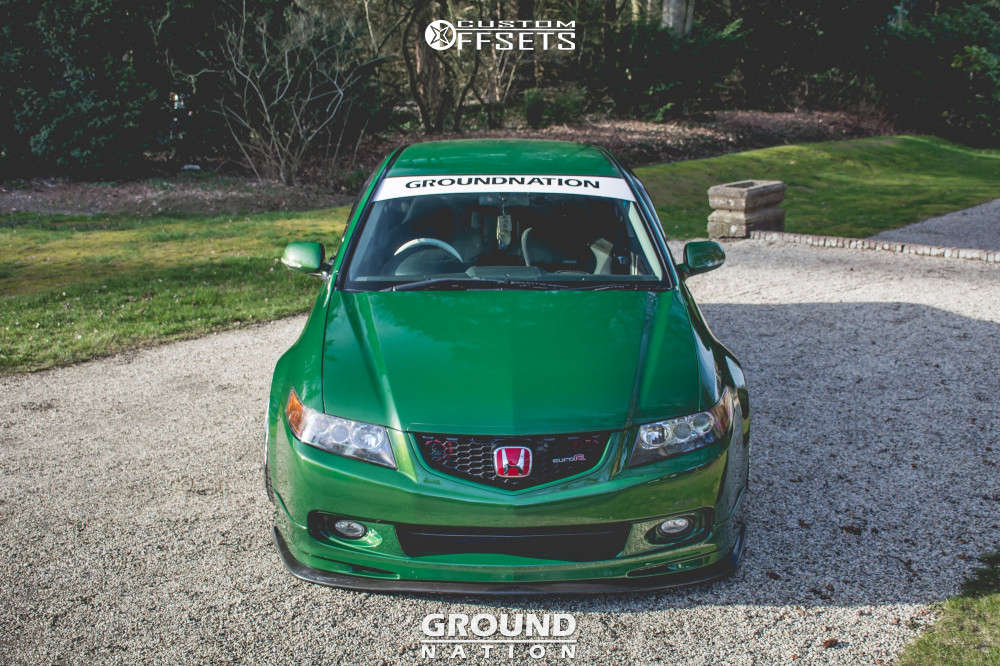 2003 Honda Accord with 18x9.5 20 Work Meister L1 3p and 225/40R18