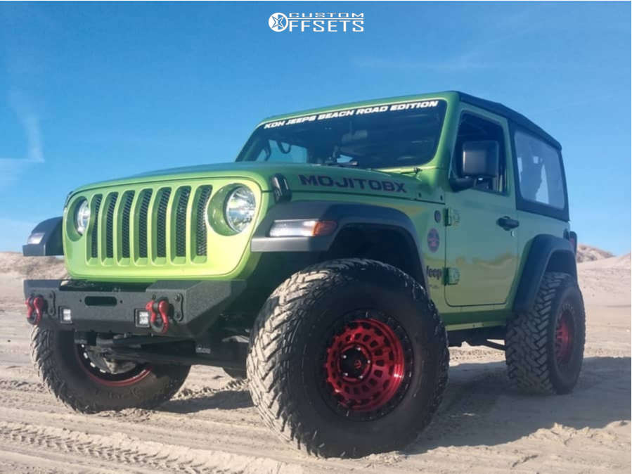 2018 Jeep Wrangler with 17x9 12 Fuel Zephyr and 35/12.5R17 Fuel Mud
