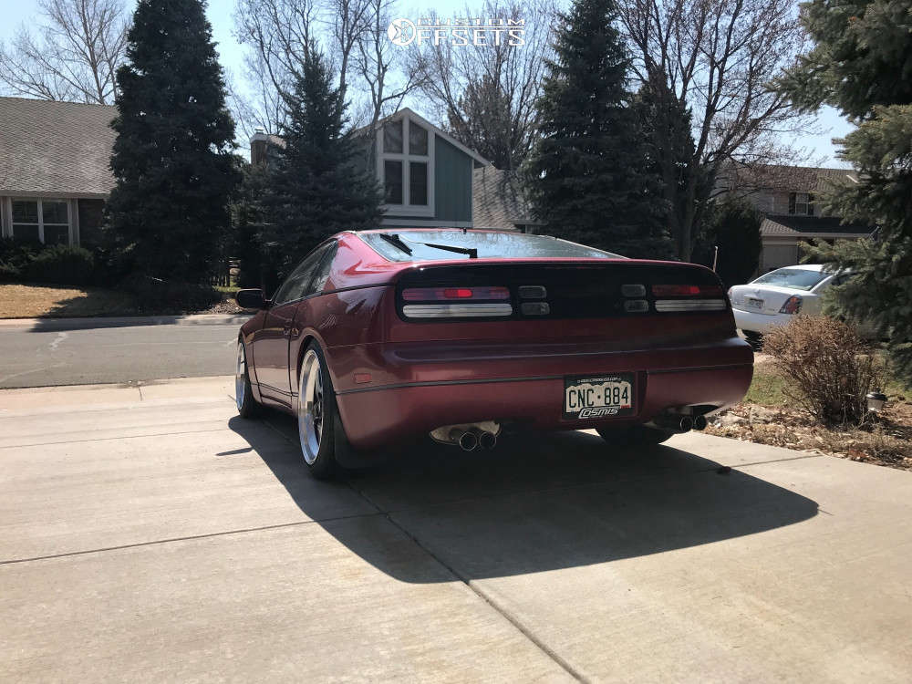 1990 Nissan 300ZX with 18x9 25 Cosmis Racing Xt-005r and 235/40R18