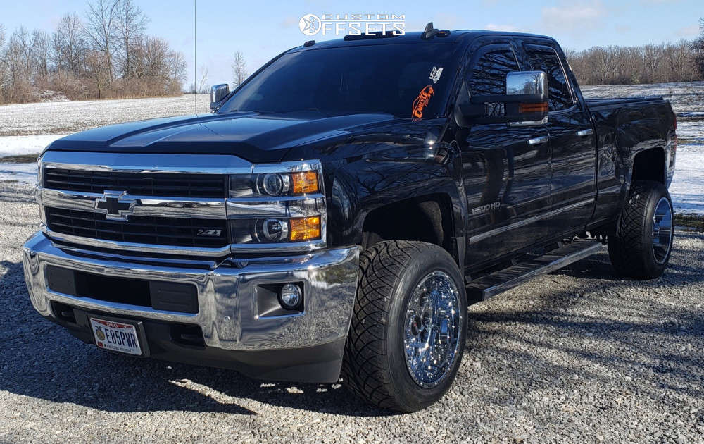 Vision Rocker Chrome 2015 Chevrolet Silverado 2500 HD with 20x12 -51 Vision Rocker and 305 ...