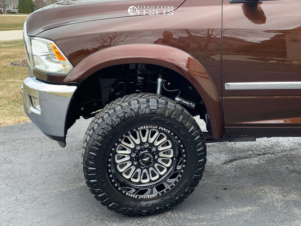 2014 Ram 2500 with 20x10 -25 American Force Idol Sf and 295/65R20 Nitto ...