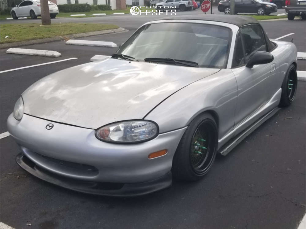 1999 Mazda MX-5 Miata with 15x8.5 15 AVID1 AV18 and 195/50R15 Toyo