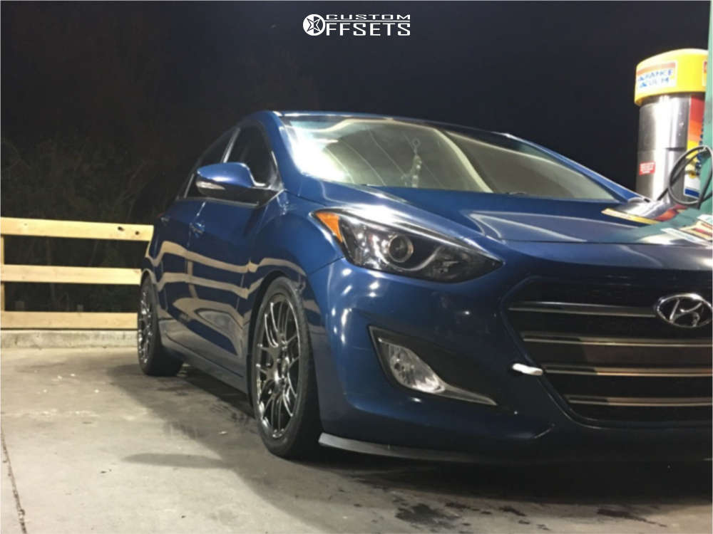 2016 Hyundai Elantra GT Wheel Offset Flush Lowering Springs 674107